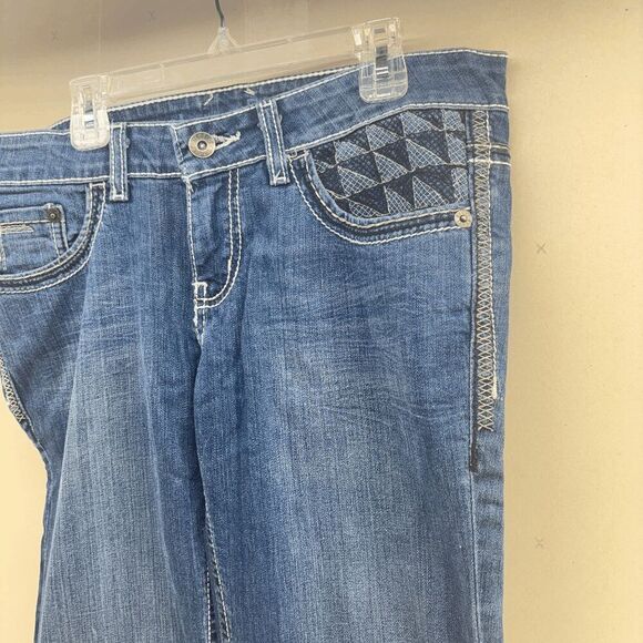 Cruel by Cinch Embroidered Denim Blake Woman Stretch Bootcut Jeans 27/3XL NWOT - Picture 3 of 10